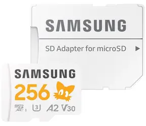 Samsung PRO PLUS Sonic the Hedgehog microSDXC 256 GB + SD-Adapter / UHS-1 / Klasse 10 / U3 / Lesen: 180 MB/s / Schreiben: 130 MB/s