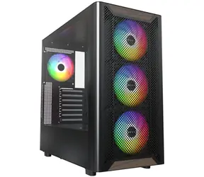 Montech XR Wood schwarz / ATX / 2x USBA / 1x USB-C / 4X 120mm / ohne Netzteil / transparentes Seitenteil