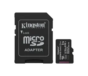 Kingston Canvas Select PLUS Gen3 microSDXC 1TB mit Adapter / UHS-I V30 / U3 / Class 10 / Lesen: bis zu 150MBs / Schreiben: bis zu 15