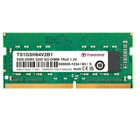 Transcend 8 GB (1x8 GB) 3200 MHz / DDR4 / SO-DIMM / CL22 / 1,2 V / 1Rx8 