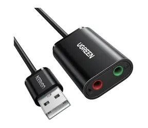 Externe Ugreen USB-Soundkarte / 3,5-mm-Miniklinkenanschluss / 15 cm 