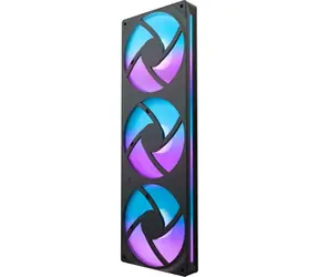 NZXT F360 RGB Core Lüftereinheit (schwarz) / Lüfter / 3 x 120 mm / Flüssigkeitsgelagertes Gleitlager / 30 dB bei 2400 U/min