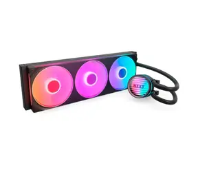 NZXT Kraken Core 360 RGB Schwarz / 3x 120 mm / Flüssigkeitsdynamisches Gleitlager / 31,9 dB bei 2400 U/min / 75,05 CFM / ARGB / AMD + Intel