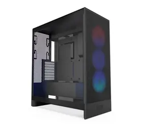 NZXT H7 Flow RGB Schwarz / E-ATX / 2x USB-A 3.2 / 1x USB-C 3.2 / 3x 120mm RGB / ohne Netzteil / transparente Seitenwand