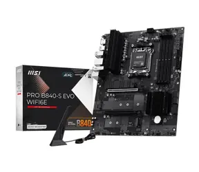 MSI PRO B840-S EVO WIFI6E / B840 / 4X DDR5 / 1x 2,5GLAN / Wi-Fi 6E / ATX 