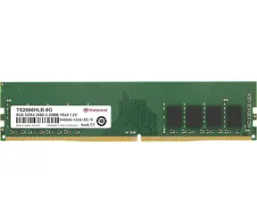 Transcend Arbeitsspeicher 8 GB / DDR4 2666 / U-DIMM / 1Rx8 / 1Gx8 / CL19 / 1,2 V