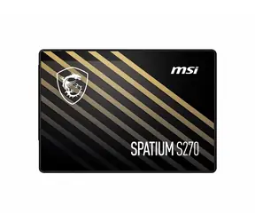 MSI Spatium S270 240 GB / 2,5 Zoll / SATA III / 3D-NAND-Flash / R: 500 MBit/s / W: 450 MBit/s / MTBF: 1,5 MHz 