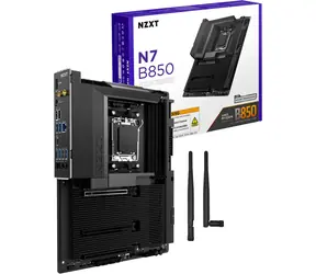 NZXT N7 B850 schwarz / B850 / 4X DDR5 / 1x 2,5-GLAN / Wi-Fi 6E / ATX 