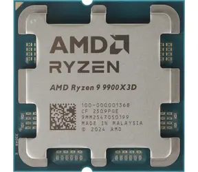 AMD RYZEN 9 9900X3D bei 4,4 GHz - TRAY / Turbo 5,5 GHz / 12C24T / L1 0,96 MB L2 12 MB L3 128 MB / AM5 / Zen 5 / 120 W