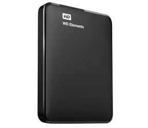 Unverpackt - WD Elements Portable 2 TB / HDD / 2,5" / NTFS / USB 3.0 / Schwarz / 2 Jahre / ohne Originalverpackung