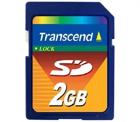 Transcend 2GB SD-Speicherkarte, blau