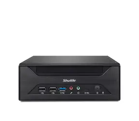 Shuttle XPC Slim XH610 schwarz / Ohne CPU (LGA1700/ Intel Core 12. Generation) / 2xDDR4 / 3xSATA / 1x M.2 / 2xLAN / Ohne Betriebssystem