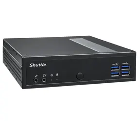 Shuttle XPC slim DL30N schwarz / Intel N100 3,4GHz / 1xDDR5 / 1xSATA / 2x M.2 / 2xLAN / Ohne Betriebssystem