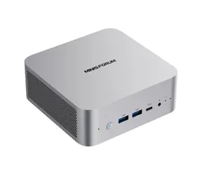 Minis Forum M1 Pro-125H Barebone Silber / Intel Core Ultra 5 125H 1,2 GHz / 2x DDR5 bis zu 128 GB / 2x SSD-Steckplatz M.2 2280
