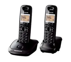 Panasonic KX-TG2512FXT TwinPack / Mobiltelefon / CLIP / Speicher für 50 Namen / Schwarz
