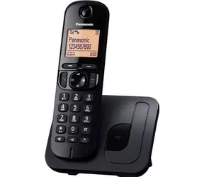 Panasonic KX-TGC210FXB / CLIP / Telefonbuch für 50 Namen / Wandmontage / Schwarz