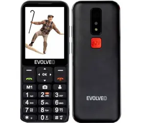 Evolveo EasyPhone LT + Ständer schwarz / 2,3" / SOS / microSDHC