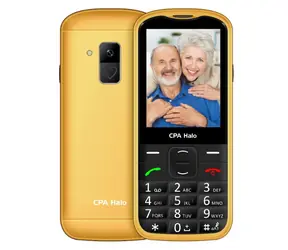 CPA Halo 28 Senior mit Ladestation Gold / 2,8" / 240 x 320 / 0,3 Mpx / SOS / Taschenlampe / Radio / MicroSD / BT 