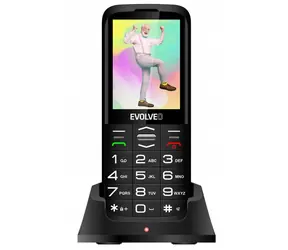 Evolveo EasyPhone Xo + Ladestation schwarz / 2,8" / 0,3 MP / DualSIM / microSDHC