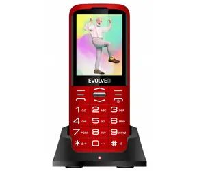 Evolveo EasyPhone Xo + Ladestation rot / 2,8" / 0,3MP / DualSIM / microSDHC
