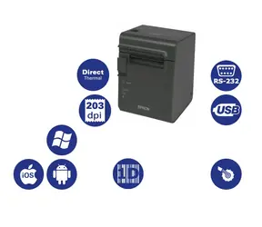 Epson TM-L90 / Etikettendrucker / Thermo / 203dpi / USB / RS-232 / schwarz