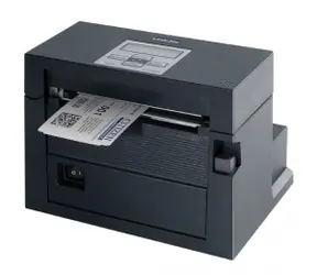 Citizen CL-S400DT / Etikettendrucker / 104 mm Druckbreite / Thermodrucker / RS-232+USB+LAN / Rollenzuführung / Schneidevorrichtung