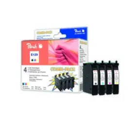 Peach -kompatible Patrone Epson T1295 MultiPack, Schwarz, Cyan, Magenta, Gelb, 4X 11,5 ml