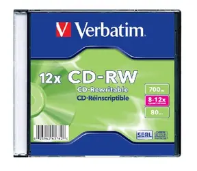Verbatim CD-RW / 700 MB / 80 Min. / 12x / 10 Stück in Jewelcase
