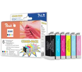 Peach Remanufactured T0807 MultiPack alternativní cartridge