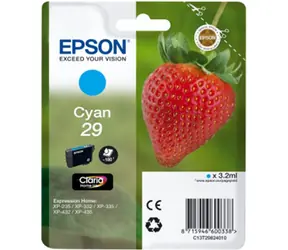 Epson T2982 Originalpatrone 29 / XP-235, XP-332 / 3,2 ml / Blau