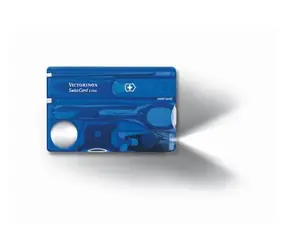 VICTORINOX SWISSCARD LITE blau-transparent / Multifunktionskarte / Anzahl Funktionen 13 / Maße 82 x 45 mm