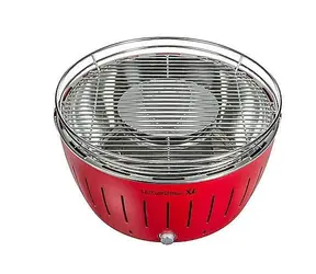 LotusGrill G34 U rot / Holzkohlegrill / 35 x 35 x 23,5 cm