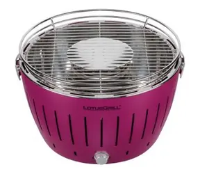 LotusGrill G34 U lila / Holzkohlegrill / 35 x 35 x 23,5 cm