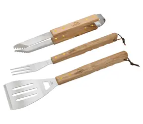 Cattara Grillbesteck HOLZ 3er Set / Sale