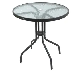 Cattara TERST 70cm / Runder Gartentisch / gehärtetes Glas