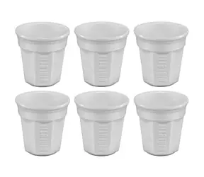 Bialetti Set Espressotassen 6 Stück weiß 90 ml
