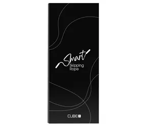 CUBE1 SMART Springseil 3M schwarz / Smartes Springseil / Bluetooth 5.0 / LED-Anzeige / USB-C-Aufladung / Länge: 3m