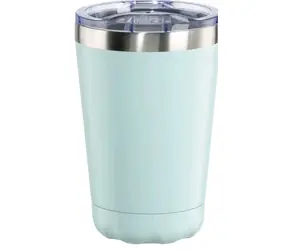 Xavax To Go Thermoisolierbecher mit Trinkloch blau / 270 ml