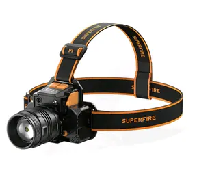 Superfire HL58 Stirnlampe orange-schwarz / 350lm / USB