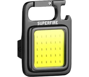 Superfire MX16 Taschenlampe schwarz / 600lm / 500 mAh / USB-C