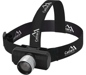 Cattara Stirnlampe SCORPION schwarz / 90 lm / AKU / LED