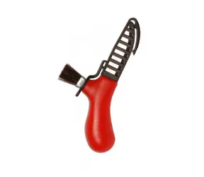 Morakniv Karl-Johan rot / Pilzmesser / Edelstahl / Klinge 6,2 cm / Bürste / Kunststoffetui