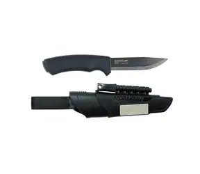 Morakniv Bushcraft Survival (C) BlackBlade schwarz / Outdoormesser / Kohlenstoffstahl / Klinge 10,9 cm / Kunststoffgehäuse