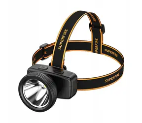 Superfire HL55 Stirnlampe schwarz / 150 lm / USB-C / Reichweite 270 m / Leuchtdauer 2,5 h / Nachverkauf