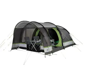High Peak Brixen 5.0 graugrün / Zelt für 5 Personen / 480 x 300 x 190 cm / Wassersäule: 4000mm