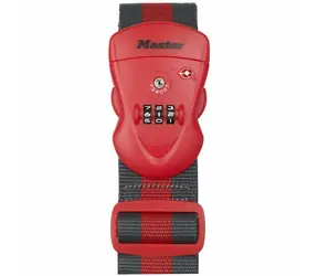 Master Lock 4702EURDRED TSA-Kombinationsgepäckgurt 