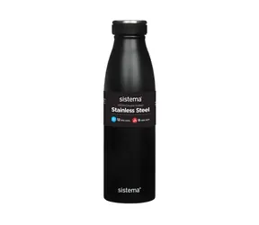 Sistema Hydrate Edelstahl-Thermosflasche 500 ml schwarz