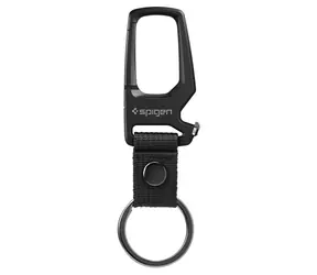 Spigen Karabiner mit Schlüsselring Karabiner mit Schlüsselring schwarz