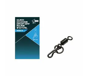 Nash Wirbel Quick Change Drop Off Inline Wirbel Größe 8 10 Stück