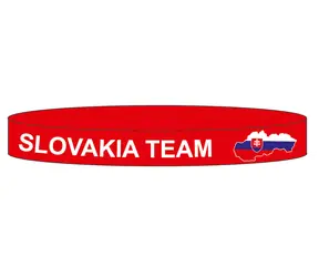 SPORTTEAM Silikonarmband SPORTTEAM® Slowakische Republik 3 rot